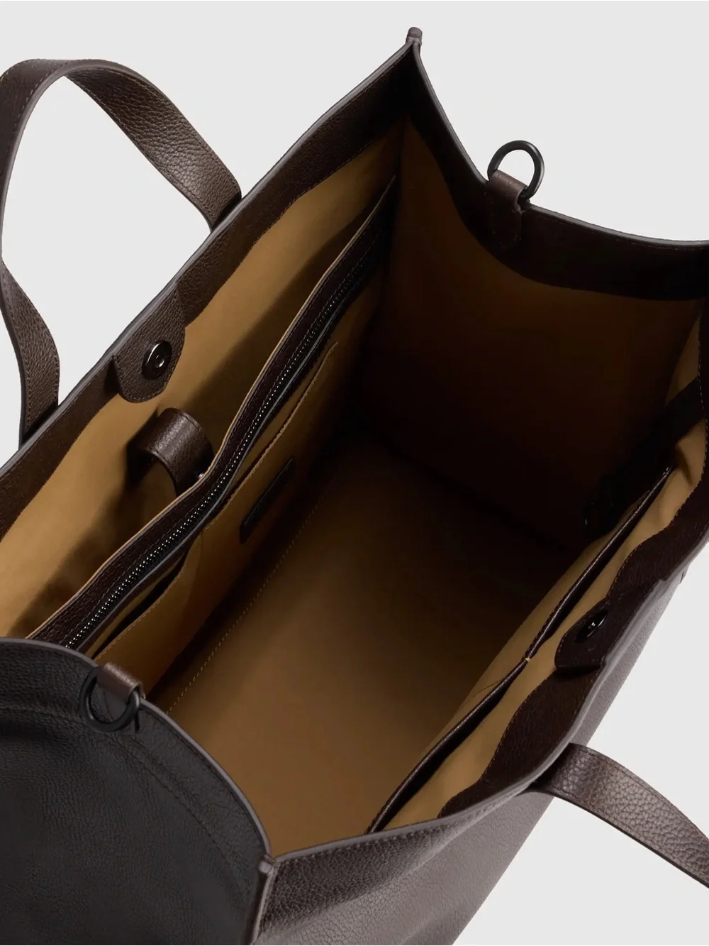 Quince Excursion Italian Leather Tote – Hickory